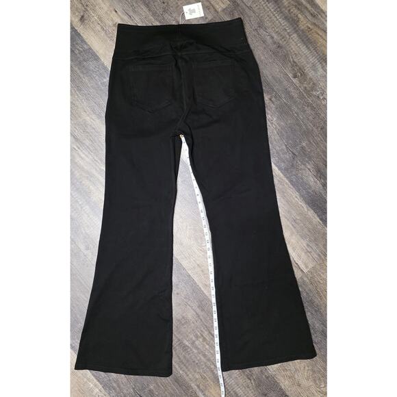 Clozoz Black Bootcut Yoga Pants 2XL NWT Flare Work Dress Stretch Pockets XXL - Picture 4 of 5
